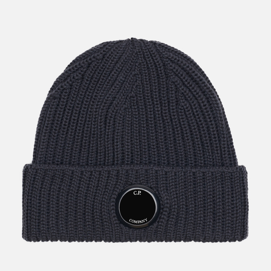 Шапка C.P. Company Extrafine Merino Wool Lens Dark Fog Grey