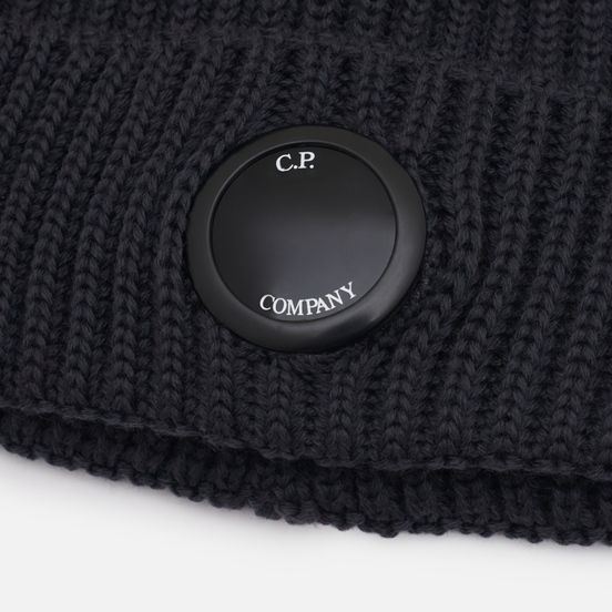 Шапка C.P. Company Extrafine Merino Wool Lens Dark Fog Grey