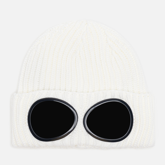 Шапка C.P. Company Extrafine Merino Wool Goggle Gauze White