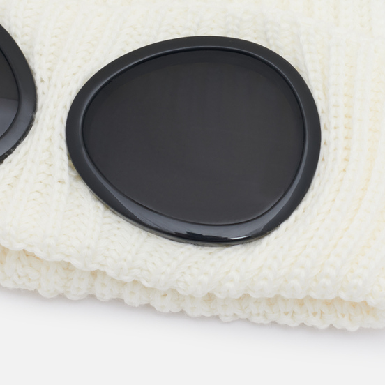 Шапка C.P. Company Extrafine Merino Wool Goggle Gauze White