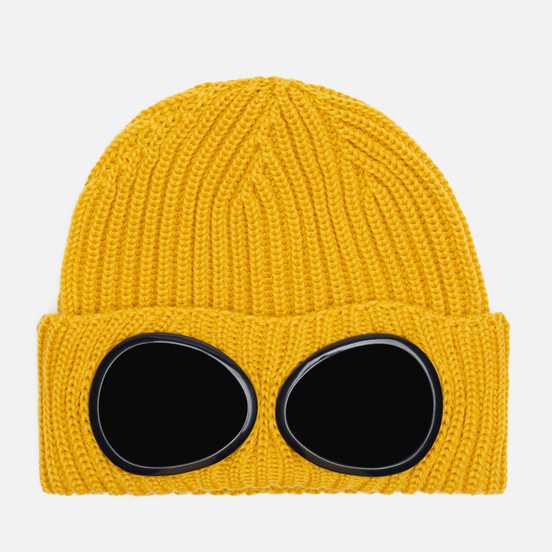 Шапка C.P. Company Extrafine Merino Wool Goggle Mineral Yellow
