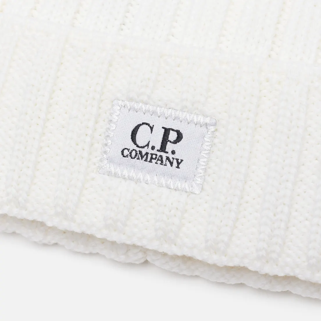 C.P. Company Шапка Extrafine Merino Wool Logo