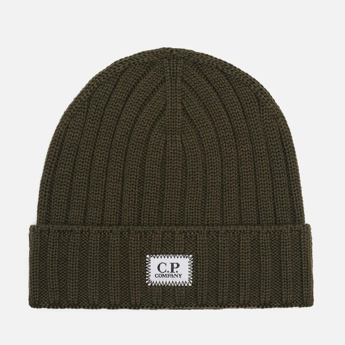 C.P. Company Шапка Extrafine Merino Wool Logo