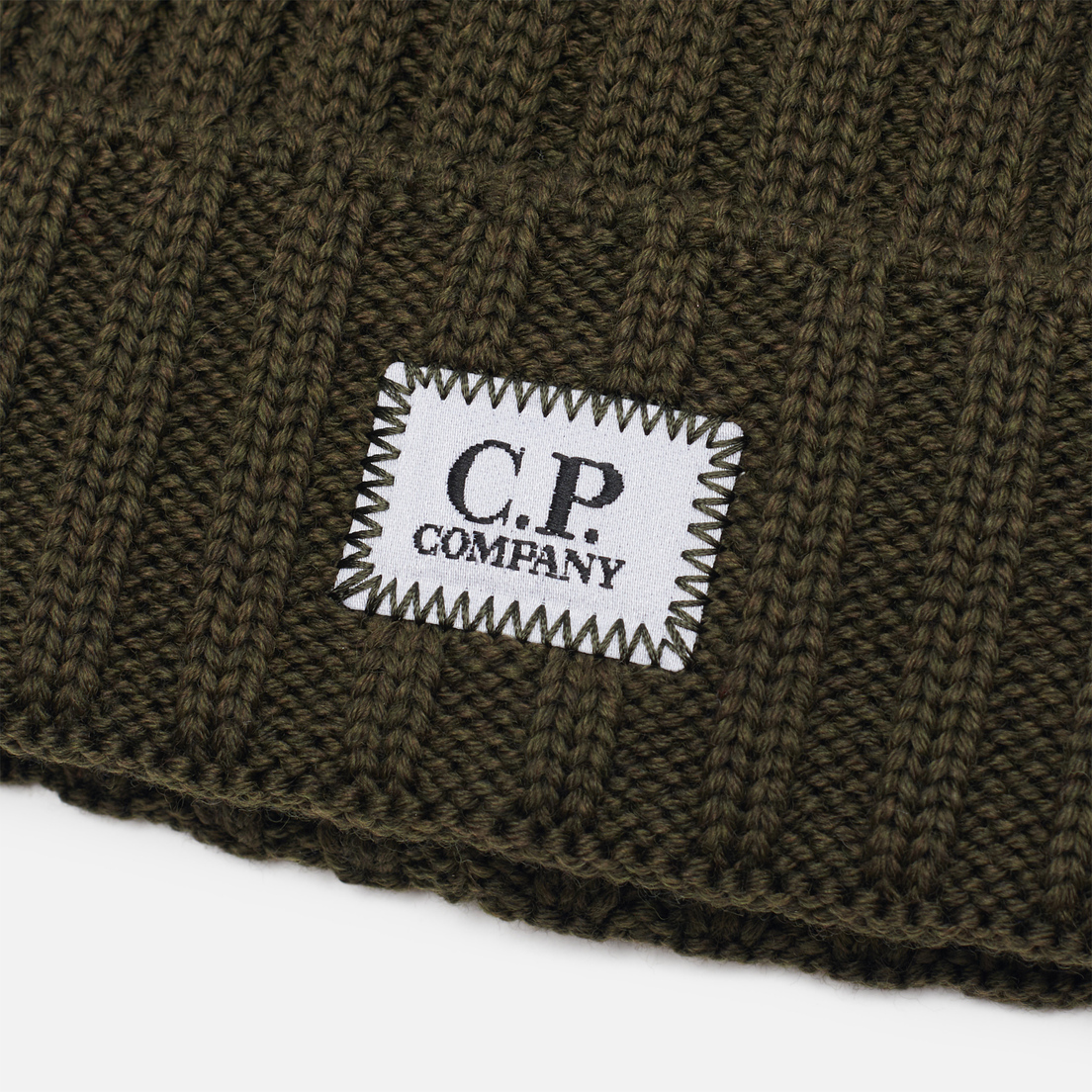 C.P. Company Шапка Extrafine Merino Wool Logo