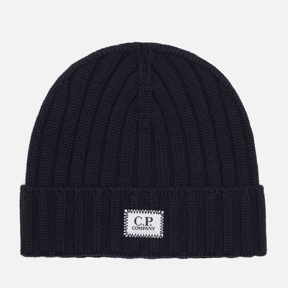 C.P. Company Шапка Extrafine Merino Wool Logo