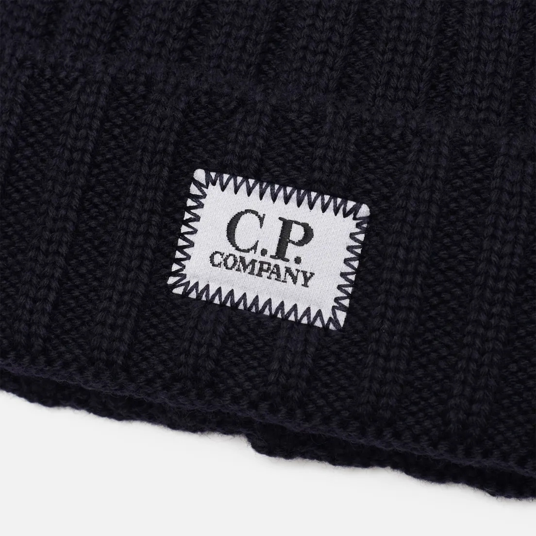 C.P. Company Шапка Extrafine Merino Wool Logo