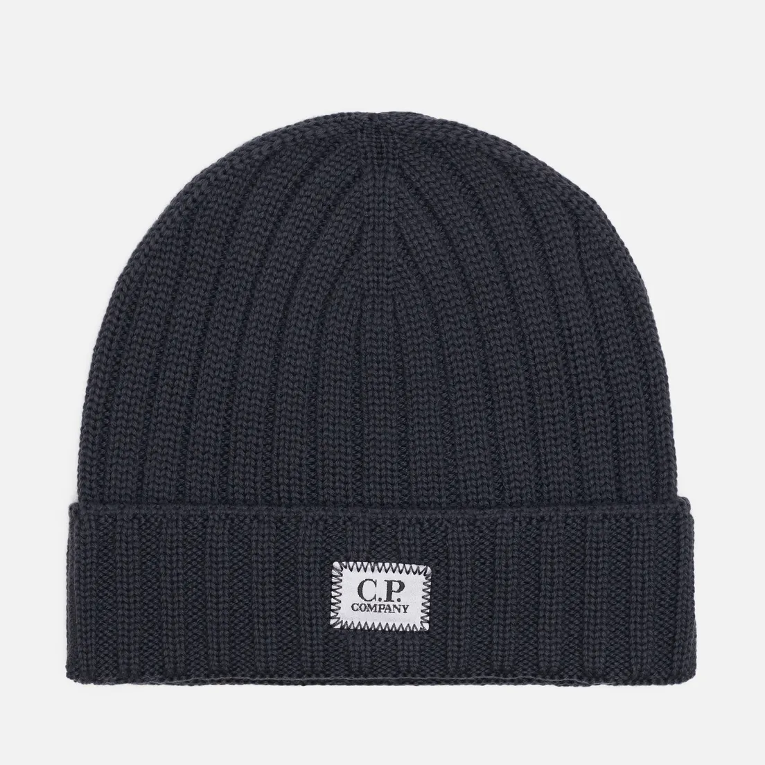 C.P. Company Шапка Extrafine Merino Wool Logo