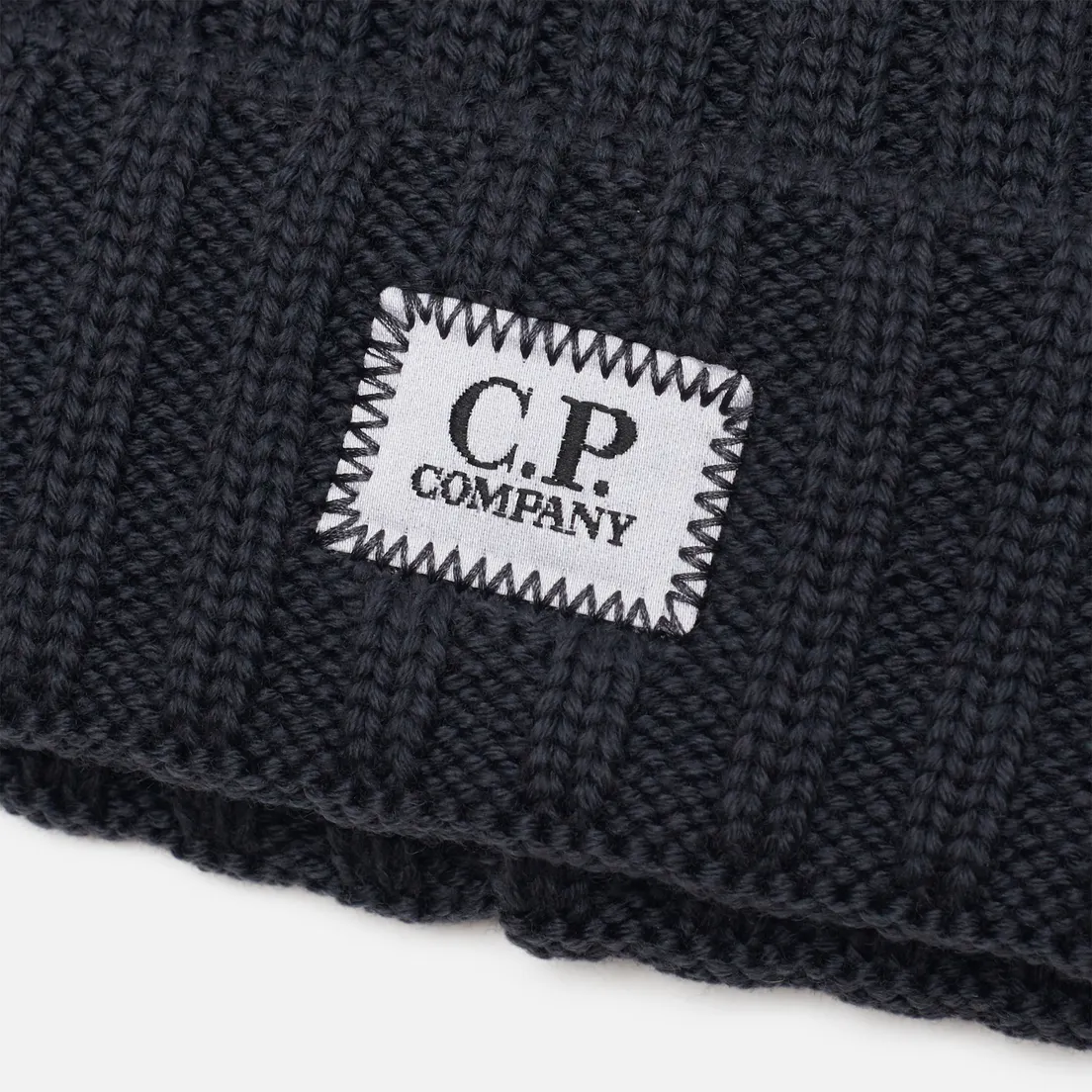 C.P. Company Шапка Extrafine Merino Wool Logo