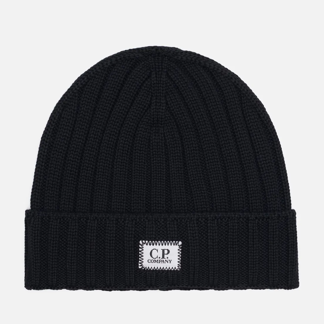 C.P. Company Шапка Extrafine Merino Wool Logo