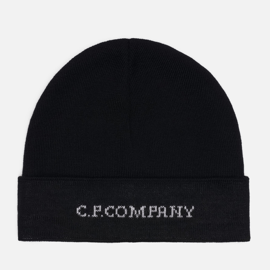 Шапка C.P. Company Merino Wool Jacquard Black