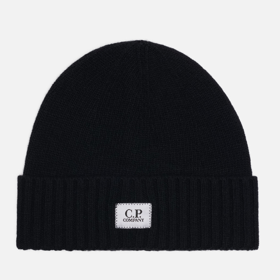 Шапка C.P. Company Lambswool Logo Black