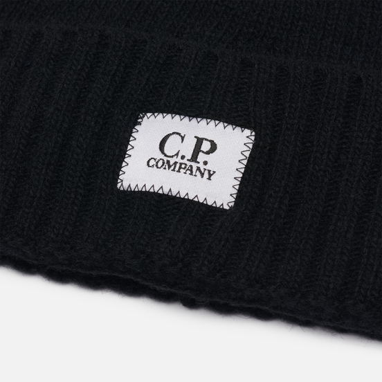 Шапка C.P. Company Lambswool Logo Black