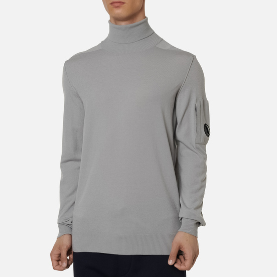 Мужской свитер C.P. Company Turtle Neck Merino Wool Quiet Grey