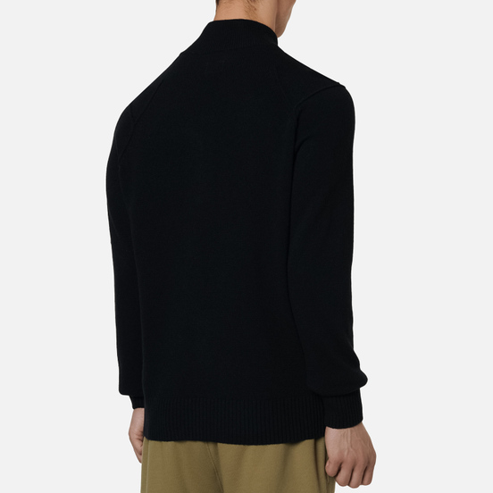 Мужской свитер C.P. Company 1/4 Zip Lambswool Black