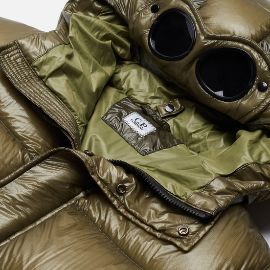 Мужской пуховик C.P. Company D.D. Shell Hooded Lens Martini Olive