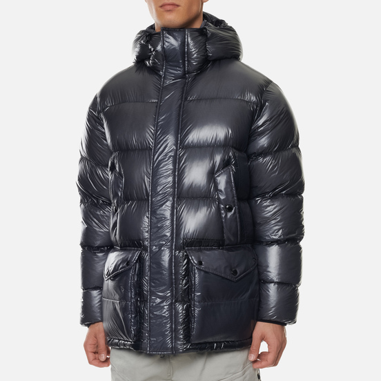 Мужской пуховик C.P. Company D.D. Shell Hooded Lens Ombre Blue