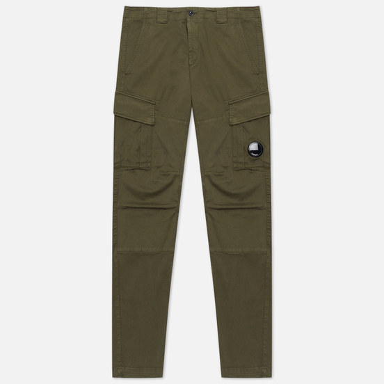 Мужские брюки C.P. Company Lens Pocket Garment Dyed Stretch Sateen Ergonomic Fit Ivy Green