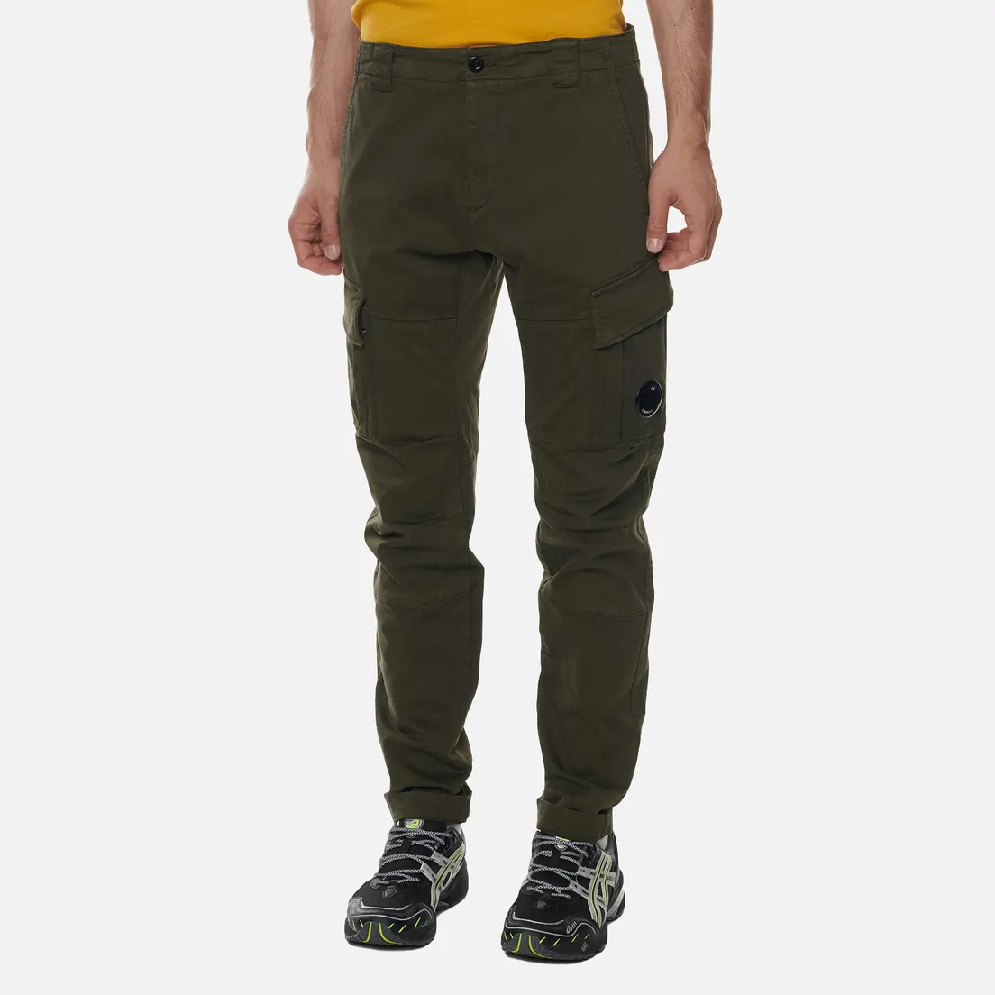 C.P. Company Мужские брюки Lens Pocket Garment Dyed Stretch Sateen Ergonomic Fit