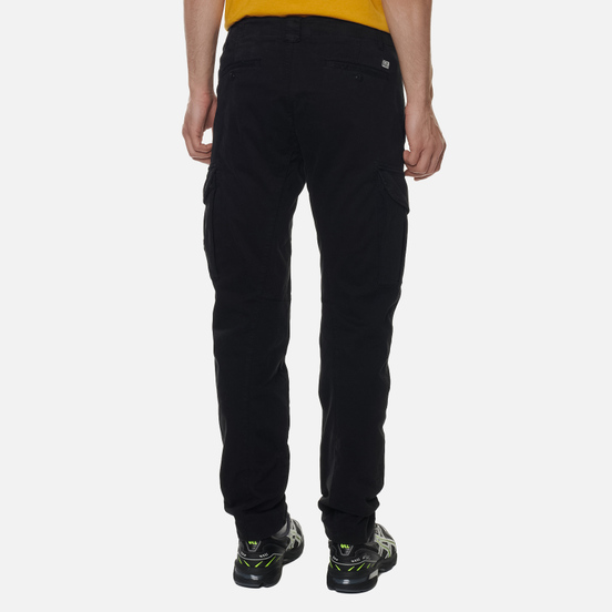 Мужские брюки C.P. Company Lens Pocket Garment Dyed Stretch Sateen Ergonomic Fit Black