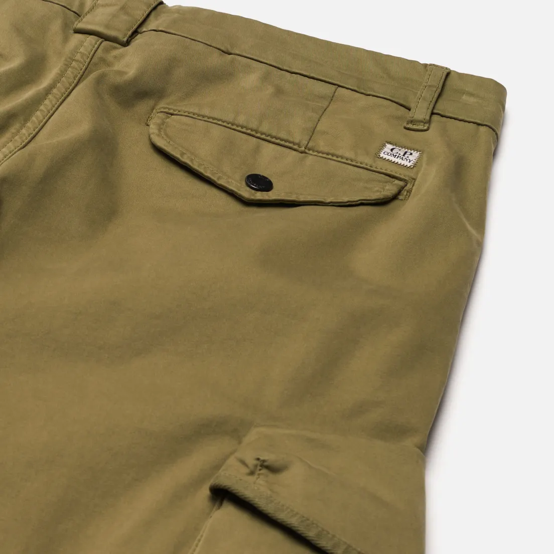 C.P. Company Мужские брюки Garment Dyed Stretch Sateen Lens Pocket Cargo
