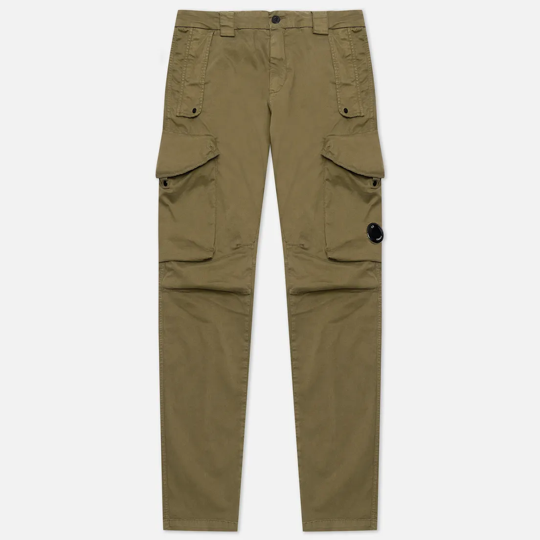 C.P. Company Мужские брюки Garment Dyed Stretch Sateen Lens Pocket Cargo