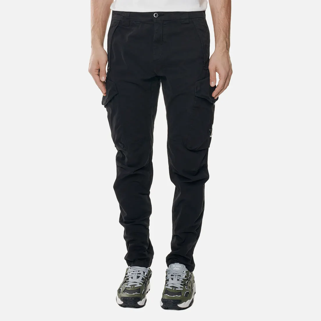 C.P. Company Мужские брюки Garment Dyed Stretch Sateen Lens Pocket Cargo