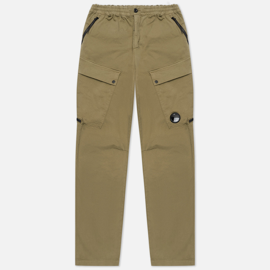 Мужские брюки C.P. Company Cargo Garment Dyed Stretch Sateen Martini Olive