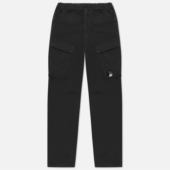 Мужские брюки C.P. Company Cargo Garment Dyed Stretch Sateen Black