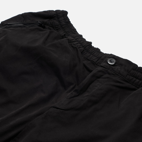 Мужские брюки C.P. Company Cargo Garment Dyed Stretch Sateen Black