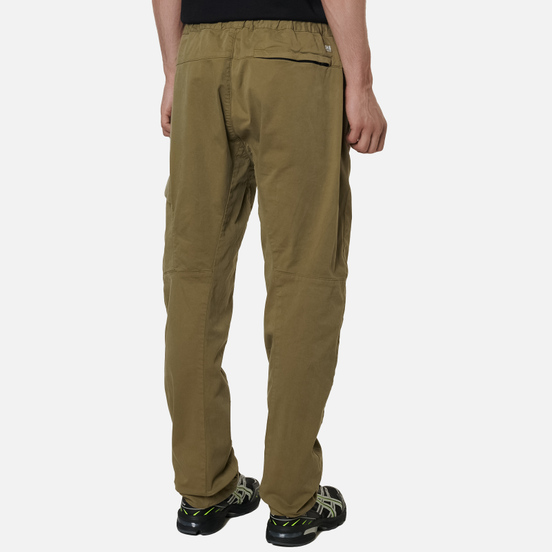 Мужские брюки C.P. Company Lens Pocket Garment Dyed Stretch Sateen Martini Olive