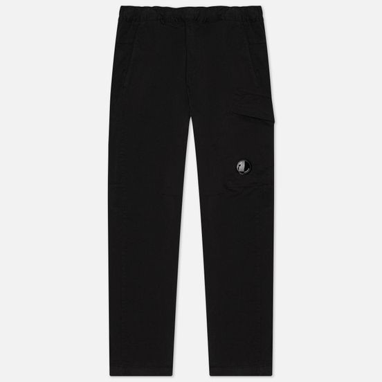 Мужские брюки C.P. Company Lens Pocket Garment Dyed Stretch Sateen Black