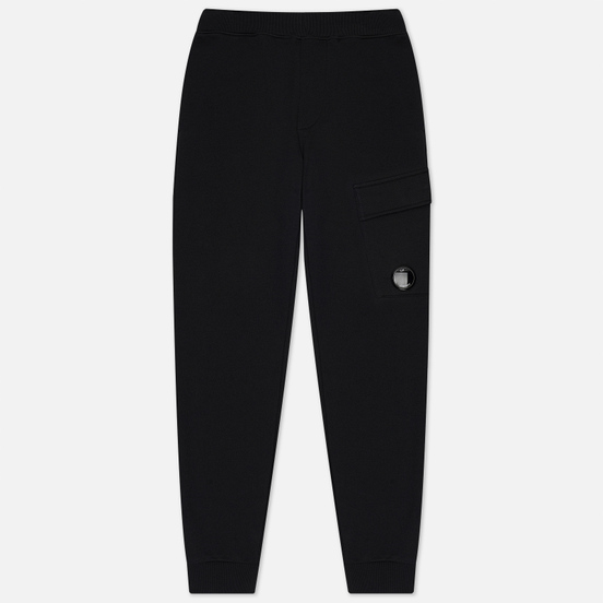 Мужские брюки C.P. Company Lens Pocket Diagonal Raised Fleece Black