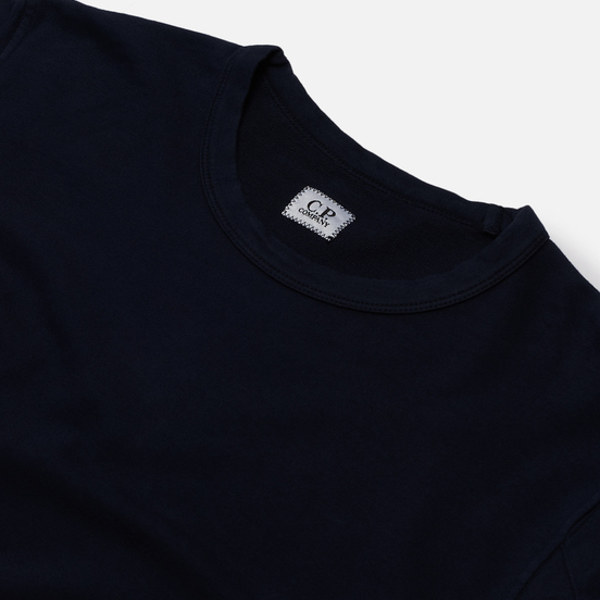 Мужская толстовка C.P. Company Pocket Lens Garment Dyed Light Feece Total Eclipse