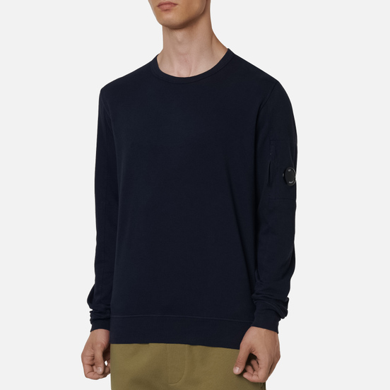 Мужская толстовка C.P. Company Pocket Lens Garment Dyed Light Feece Total Eclipse