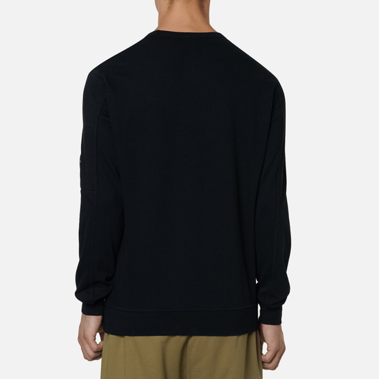 Мужская толстовка C.P. Company Pocket Lens Garment Dyed Light Feece Black
