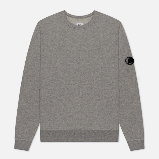 Мужская толстовка C.P. Company Pocket Lens Garment Dyed Light Feece Grey Melange