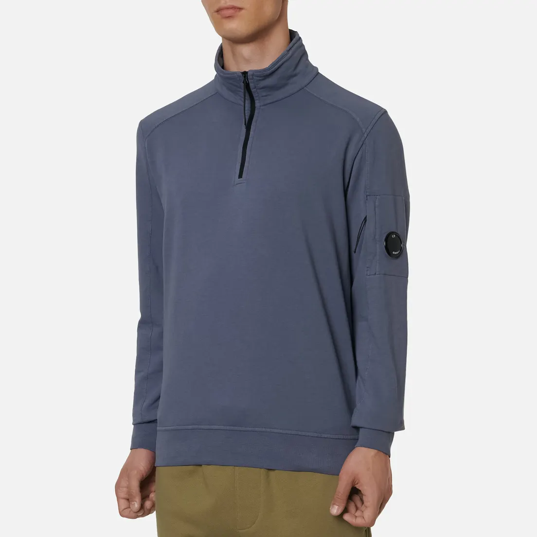 C.P. Company Мужская толстовка Pocket Lens Half-Zip Light Feece