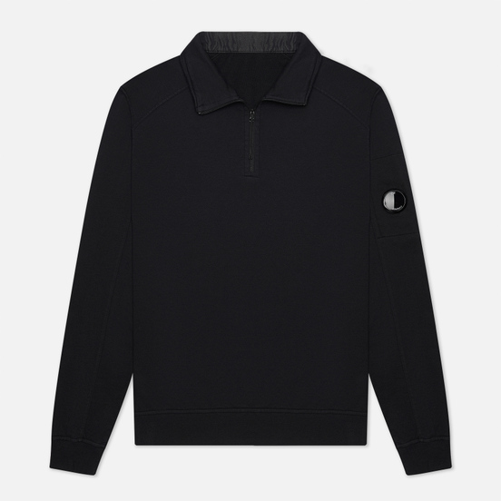 Мужская толстовка C.P. Company Pocket Lens Half-Zip Light Feece Black