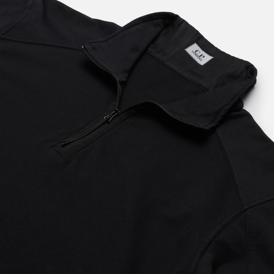 Мужская толстовка C.P. Company Pocket Lens Half-Zip Light Feece Black