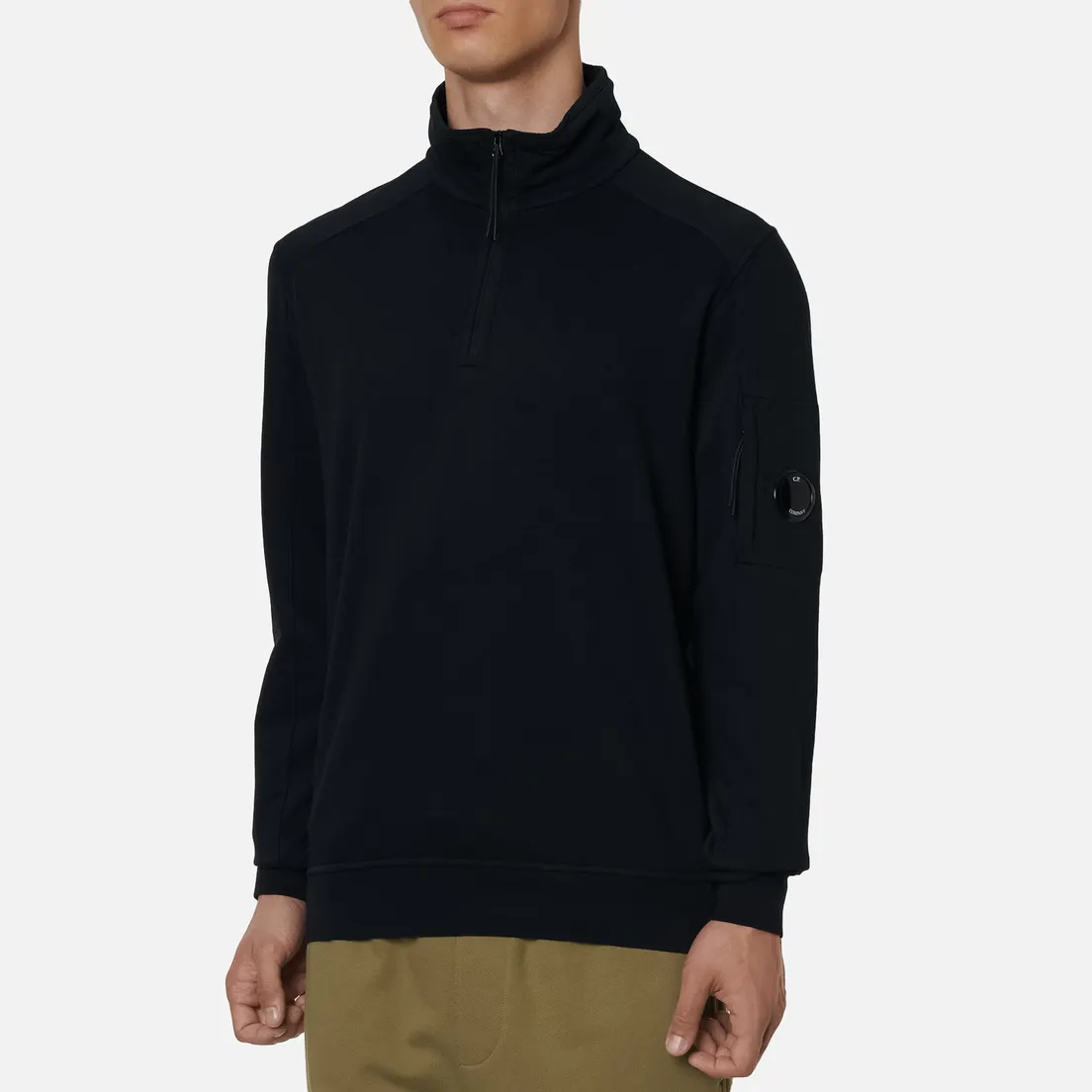 C.P. Company Мужская толстовка Pocket Lens Half-Zip Light Feece