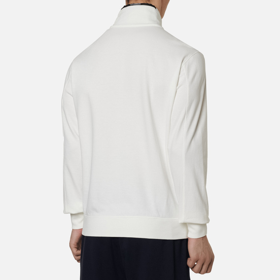 Мужская толстовка C.P. Company Pocket Lens Full-Zip Light Feece Gauze White