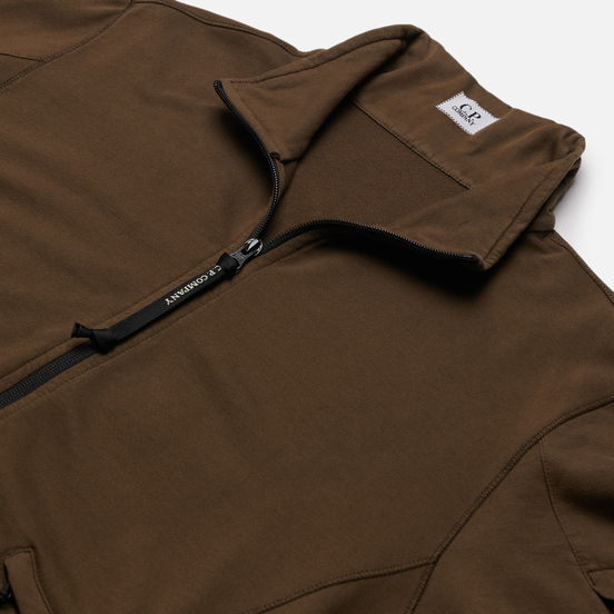 Мужская толстовка C.P. Company Pocket Lens Full-Zip Light Feece Ivy Green
