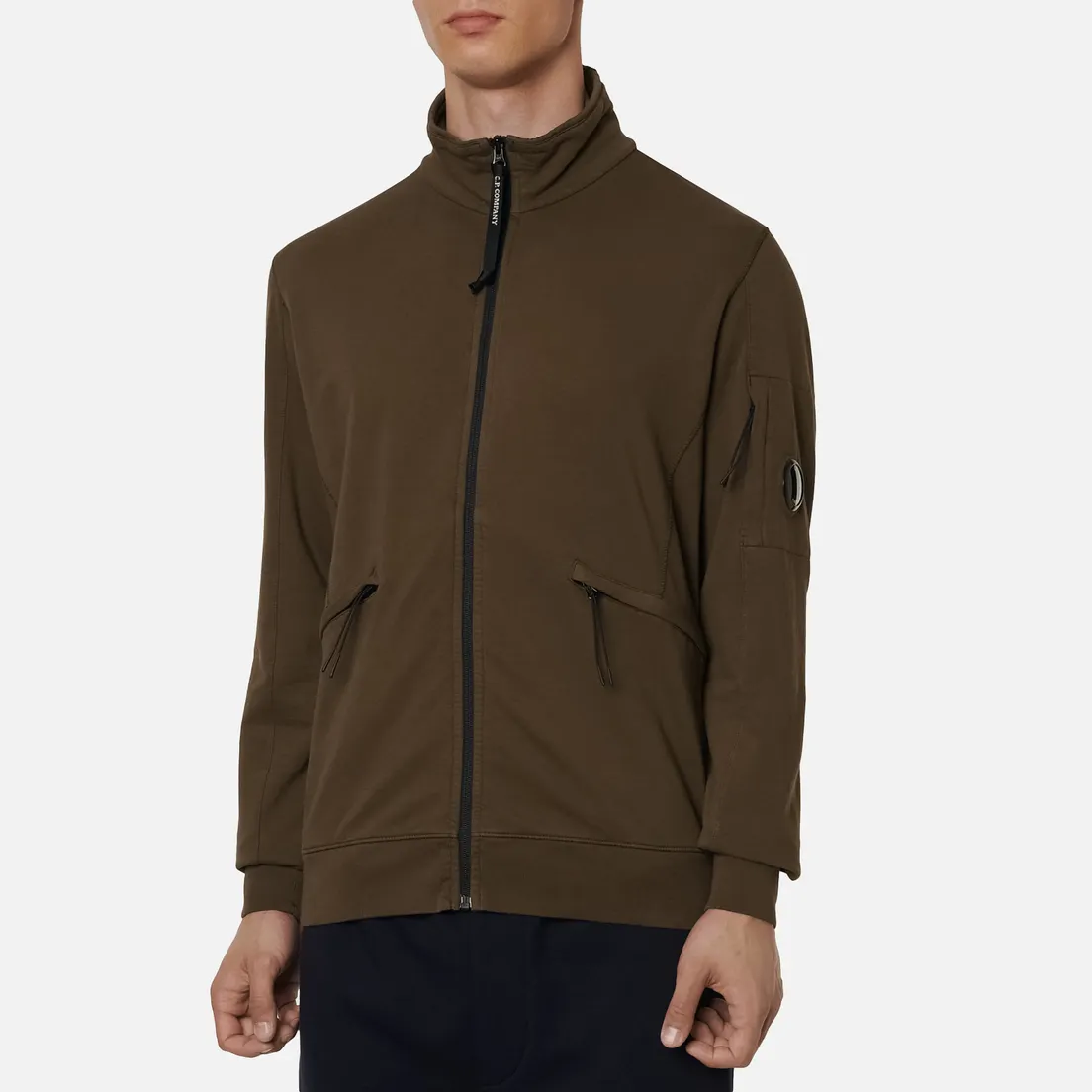 C.P. Company Мужская толстовка Pocket Lens Full-Zip Light Feece