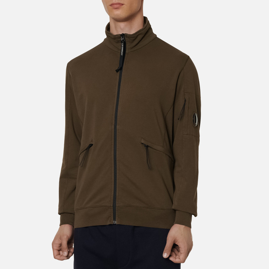 Мужская толстовка C.P. Company Pocket Lens Full-Zip Light Feece Ivy Green