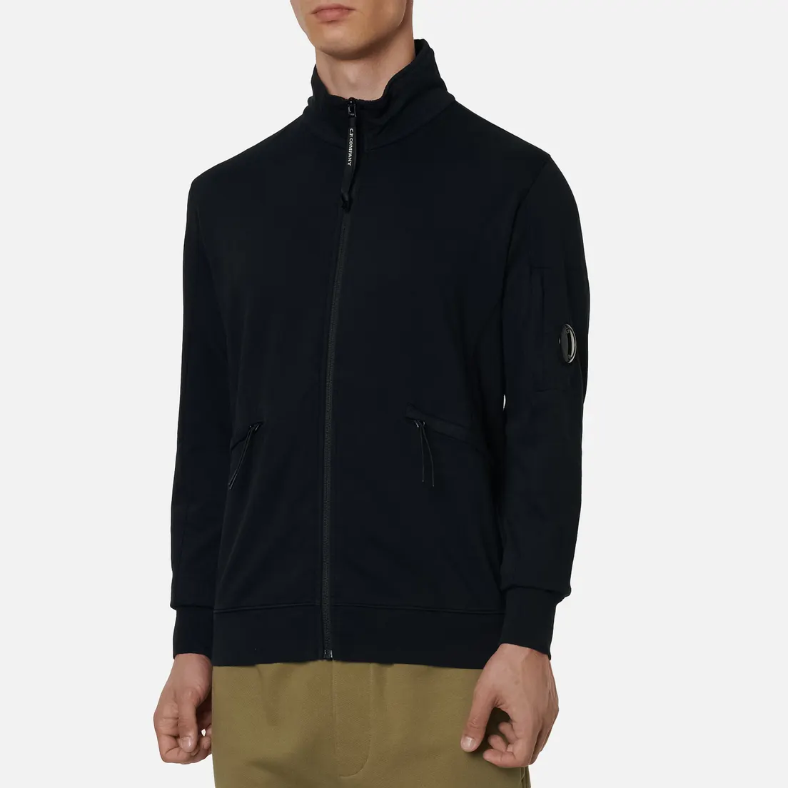 C.P. Company Мужская толстовка Pocket Lens Full-Zip Light Feece