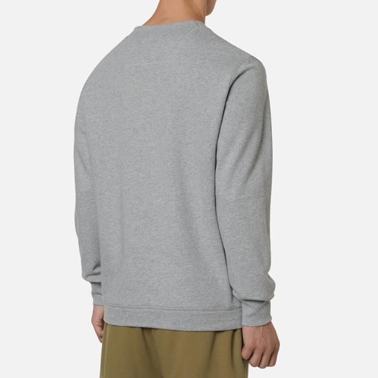 Мужская толстовка C.P. Company Diagonal Raised Fleece Logo Grey Melange