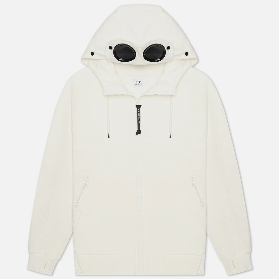 C.P. Company Мужская толстовка Goggle Full Zip Hoodie Diagonal Raised Fleece
