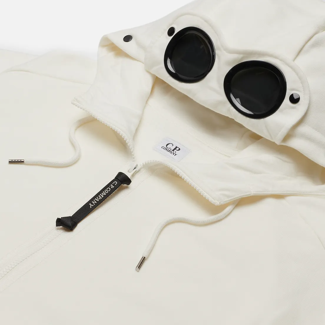 C.P. Company Мужская толстовка Goggle Full Zip Hoodie Diagonal Raised Fleece