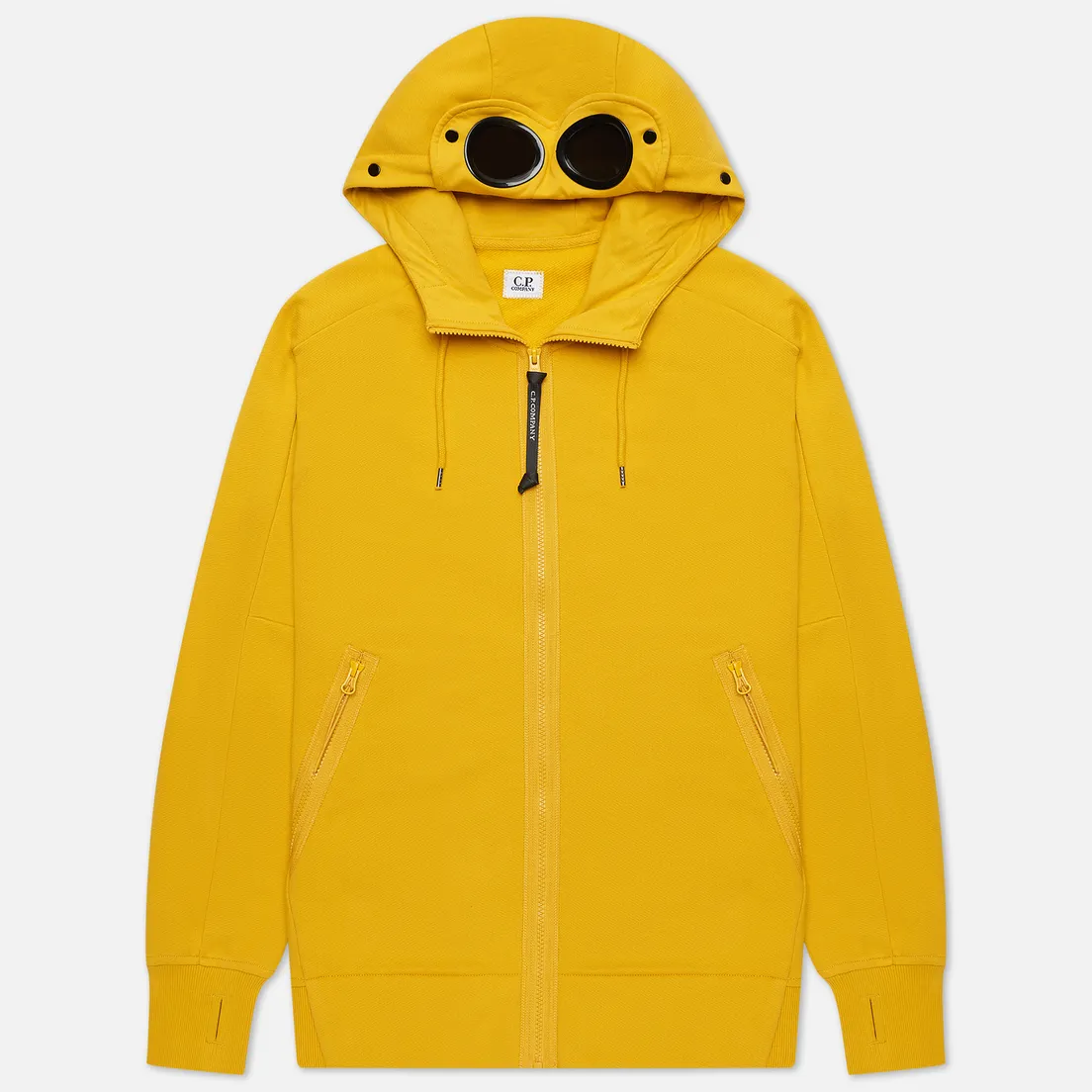 C.P. Company Мужская толстовка Goggle Full Zip Hoodie Diagonal Raised Fleece