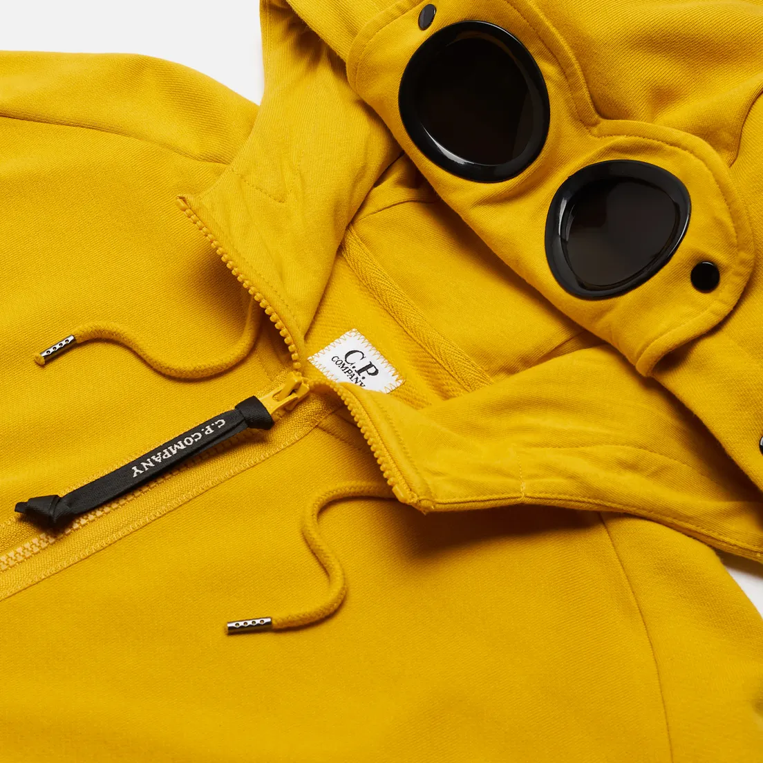 C.P. Company Мужская толстовка Goggle Full Zip Hoodie Diagonal Raised Fleece